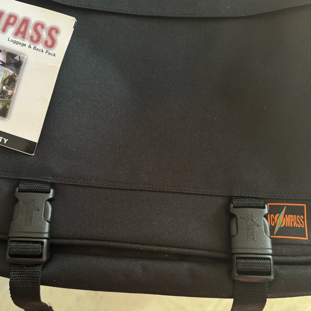 Classic Black Laptop Messenger Bag